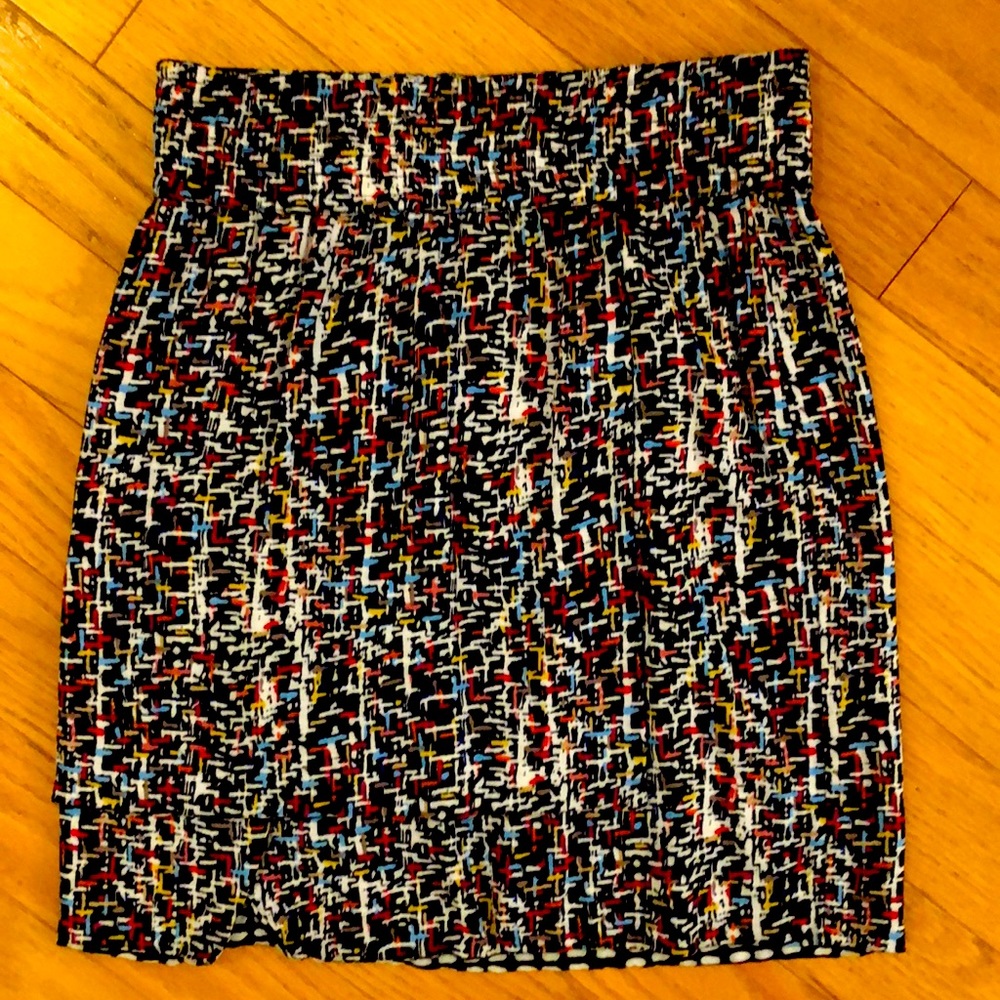 Anthropologie? 2-in-1 Reversible Skirt Geometric Pattern / Black & White Skirt
